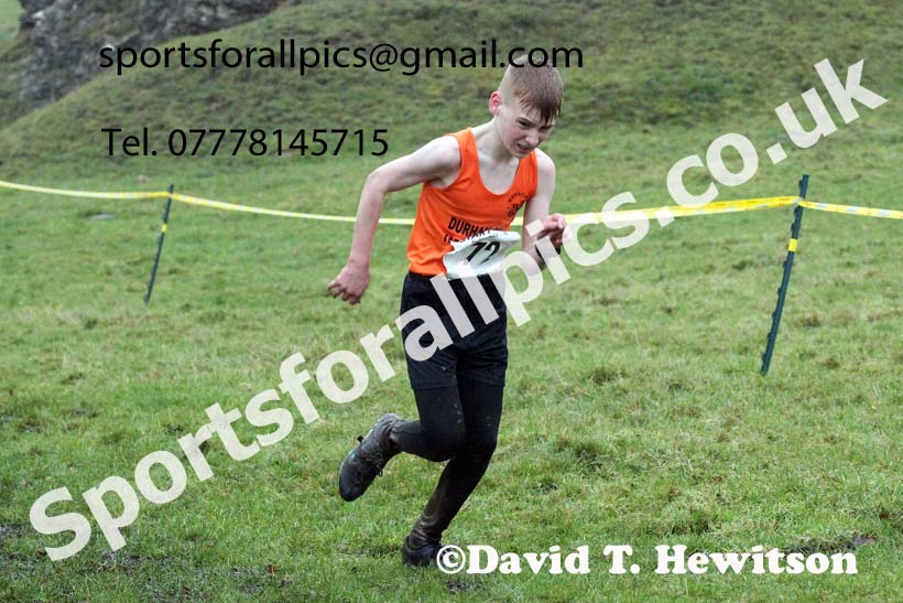 Boys under-15s, NECAA Junior Cross Country Relays, Thornley Farm, Peterlee, Saturday, December 12th. Photo: David T. Hewitson/Sports for All Pics
